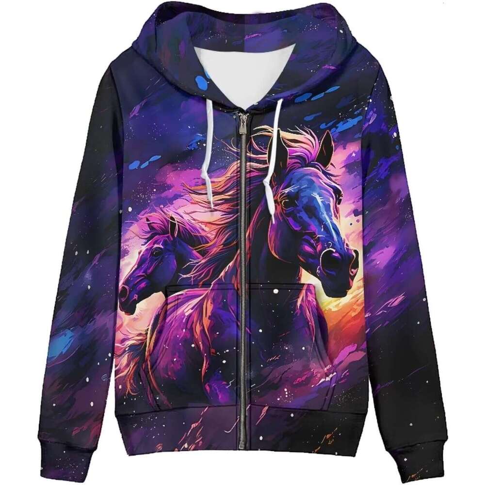 Women's Fashion Hoodies & Sweatshirts Loose Sweatshirt Hoodie Casual Drawstring Hooded Jacket With Pockets
