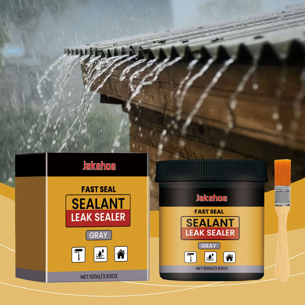 Jakehoe Sealant Bathroom Kitchen No-Need-to-Hit-Tile Waterproof Coating for Exterior Walls Roofs Windowsills S260130