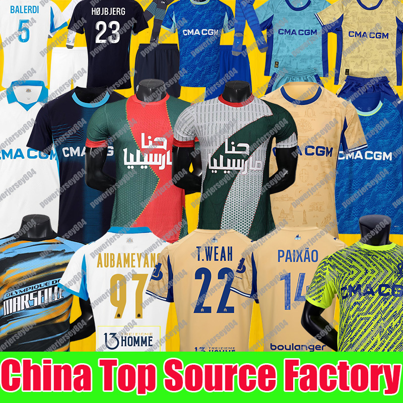 Marseille soccer jersey 25 26 OM football Marseille jersey 25 26 kit shirt maillot de foot GREENWOOD 4th fourth PAVARD MEDINA PAIxao MAUPAY OUNAHI 2025 Kids hommes