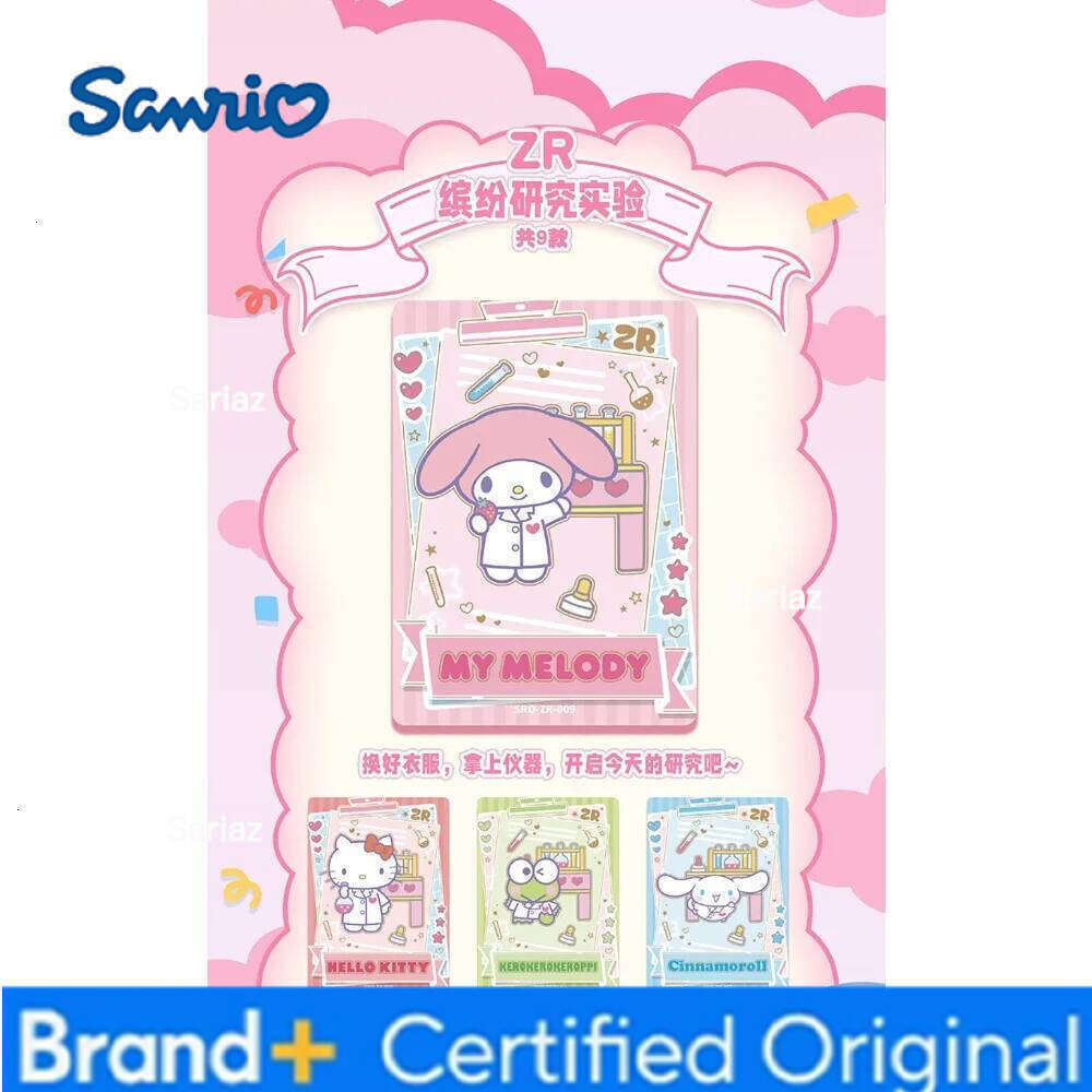 Sanrio KABAO Genuine Cartoon Collection Cute Sushi Style Theme Card Fans' Like Hello Kitty Cinnamoroll Creative Toy Gifts H260130