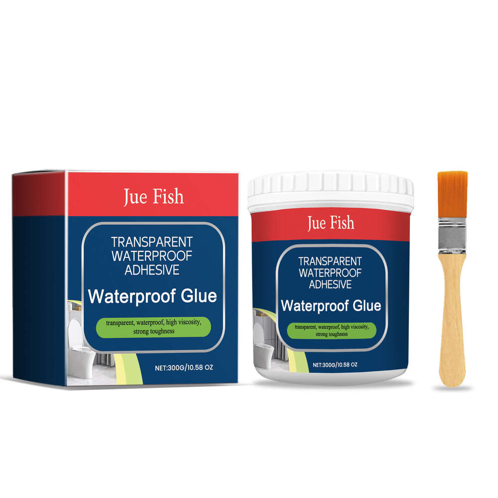 Jue Fish Waterproof 300g Bathroom Wall Tile Leak Repair Anti-Leak Material Household Transparent Glue S260130