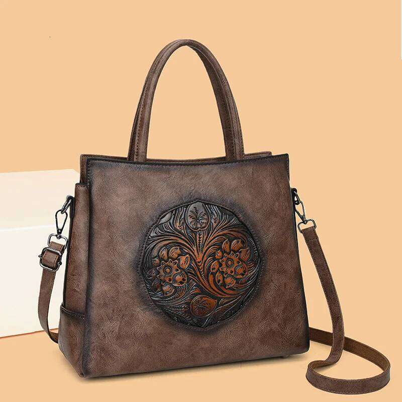 High Quality Handbag Women Designer Shoulder Large Capacity Office Pocket Embossed Cross Official Document Bag KABAHEBINGJUE