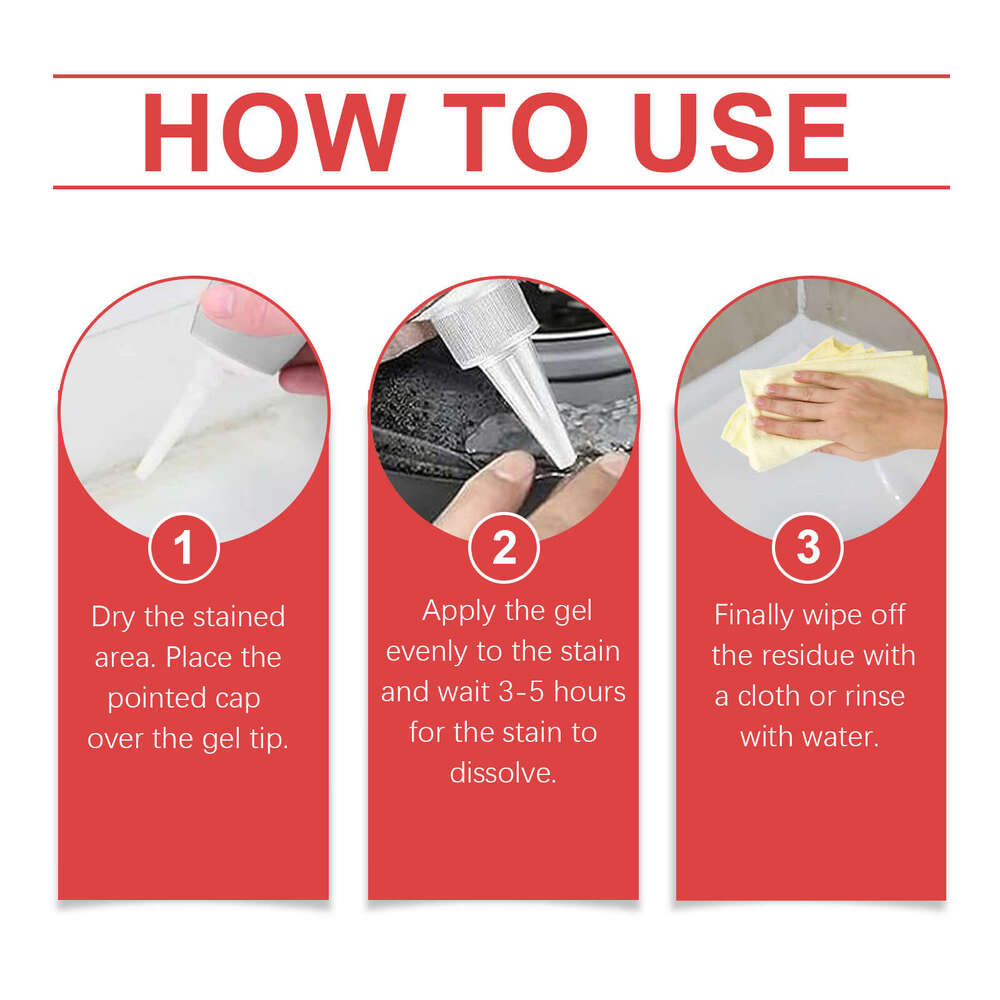 Jue-Fish Stain Removal Mildew Remover Gel for Washing Machine Gasket Cleaning Household Refrigerator Seal Cleaner S260130