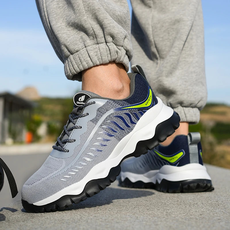 Super Soft Steel Toe Cap Safety Work Shoes for Men Anti Smashing Anti Puncture Light Breathable Sneaker Men Work Footwear 260123