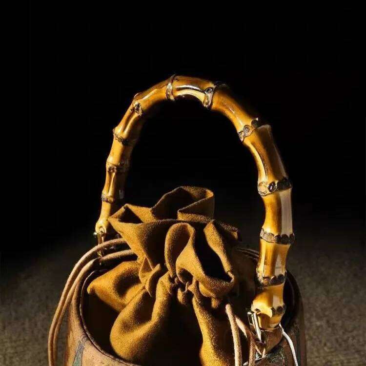 Retro Chinese Style Yellow Bag Women Shoulder Purse Handbag Traditional Embroidery Tote Cheongsam Female Bucket Crossbody KABAHEBINGJUE