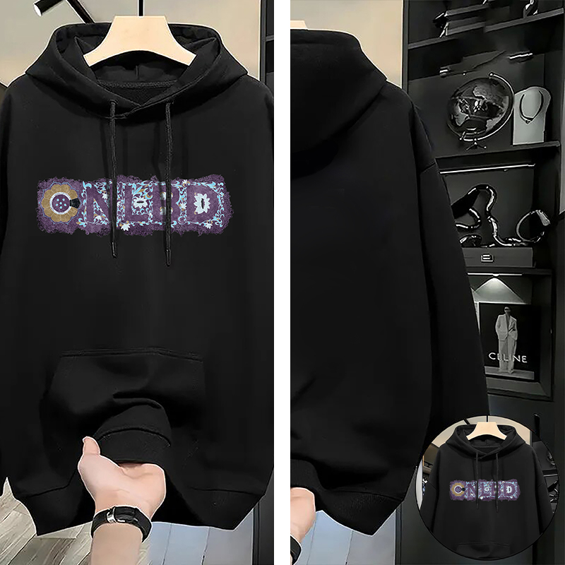 Chinese New Year Hoodie for Teen Boys Trendy Loose Fit Pullover Sweatshirt Casual Streetwear