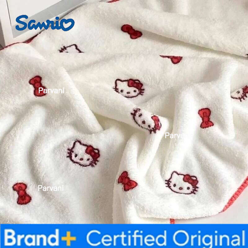 Sanrio Hello Kitty Universal Thickened Coral Fleece with Strong Water Absorption Towel for Adults and Children Gifts H260130