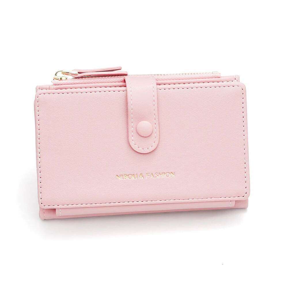 Large Capacity Leather Men Women Cute Short Wallet Luxury Solid Zipper Coin Purse Bank Holder Slim Small Money Bag Z260130