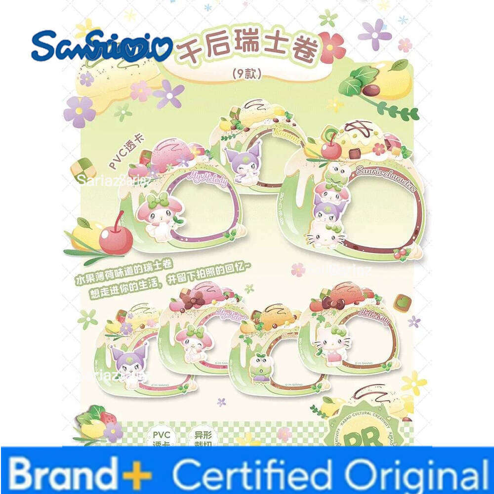 Sanrio KABAO Character Hello Kitty Cinnamoroll Kuromi Polaroid Collection Cards Blind Box Kawaii Card Toys Girl's Birthday Gift H2601301