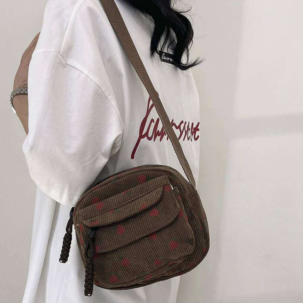 Cute Strawberry Shoulder Casual Zipper Trendy Crossbody Tote Handbag for Women Girls Travel Work Messenger Bag
