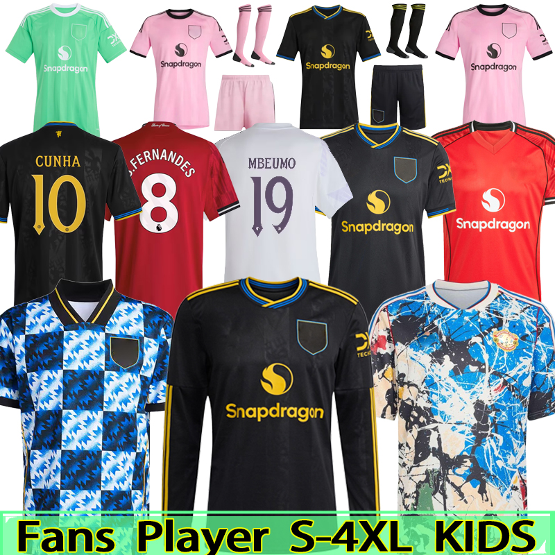 24 25 26 United Soccer Jerseys GARNACHO HOJLUND MARTINEZ CASEMIRO football shirt B. FERNANDES men kids kits MAINOO ZIRKZEE AMAD YORO Onana