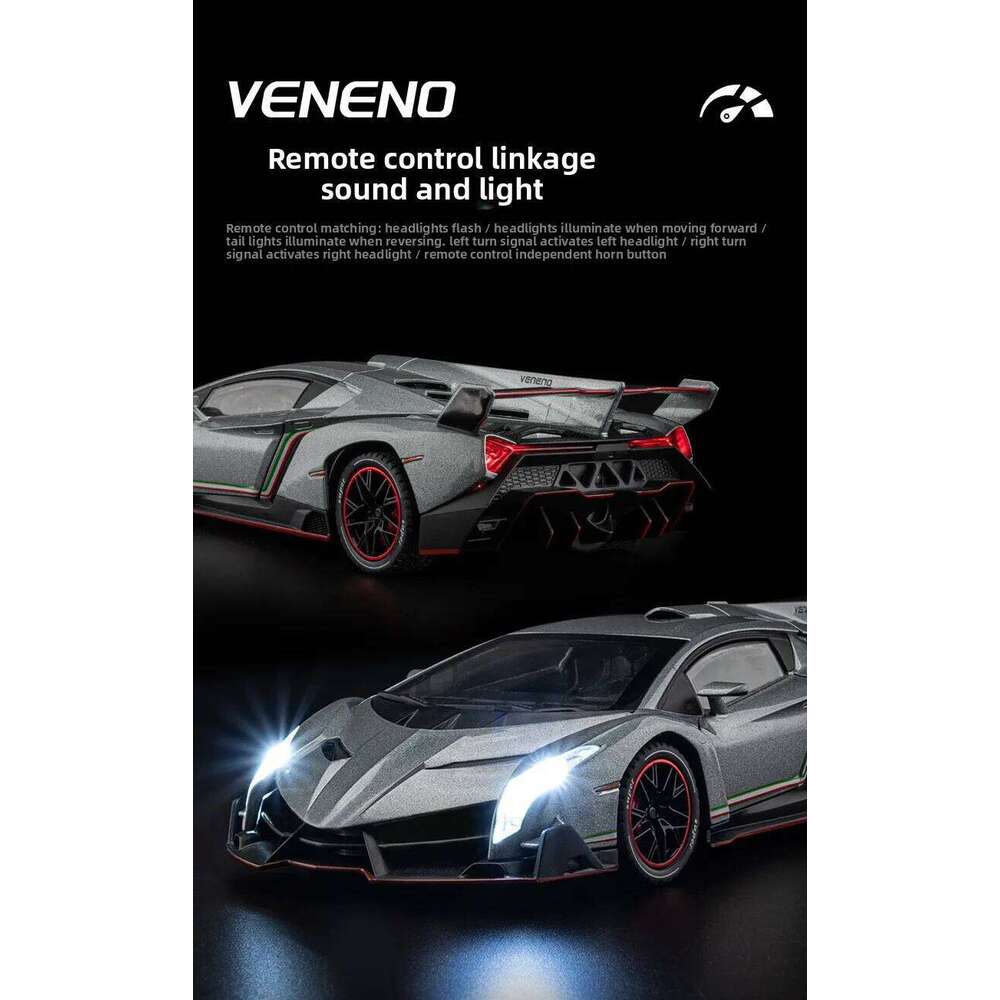 RC Alloy Drift Racing 1:24 Scale - Remote Control Stunt Toy Car Model Collection Gift for Boys Y260131