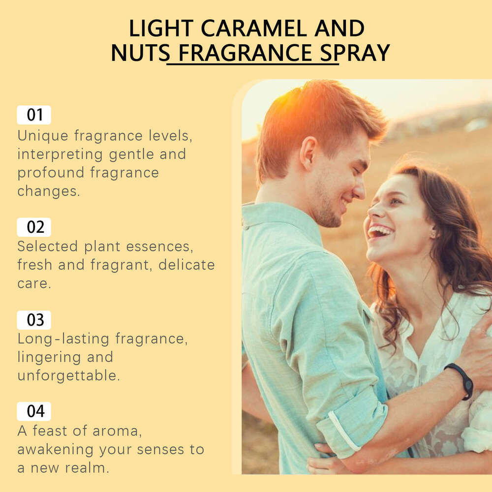 Roxelis Caramel Fragrance Long-lasting Fresh Scent Light Elegant Perfume Body Spray S260131