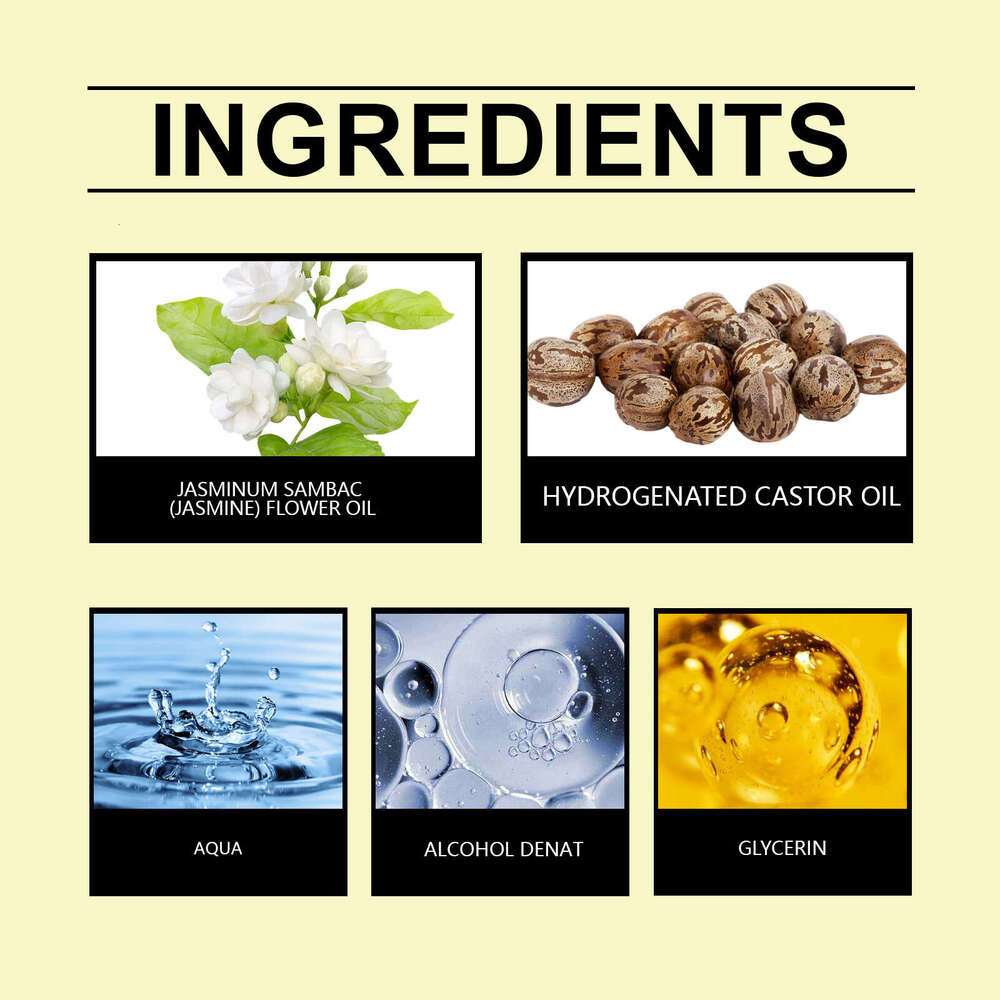 Roxelis Luxurious Floral Fragrance Jasmine Long-lasting Scent Enhances Confidence and Charm Fresh Portable Perfume S260131