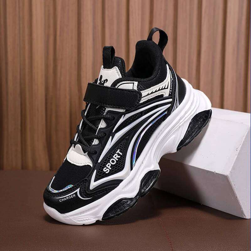 Tennis Shoes Summer New Trend Youth Sports Breathe Rebound Comfort Male Students Daily Leisure Sneakers for Kids Y260128