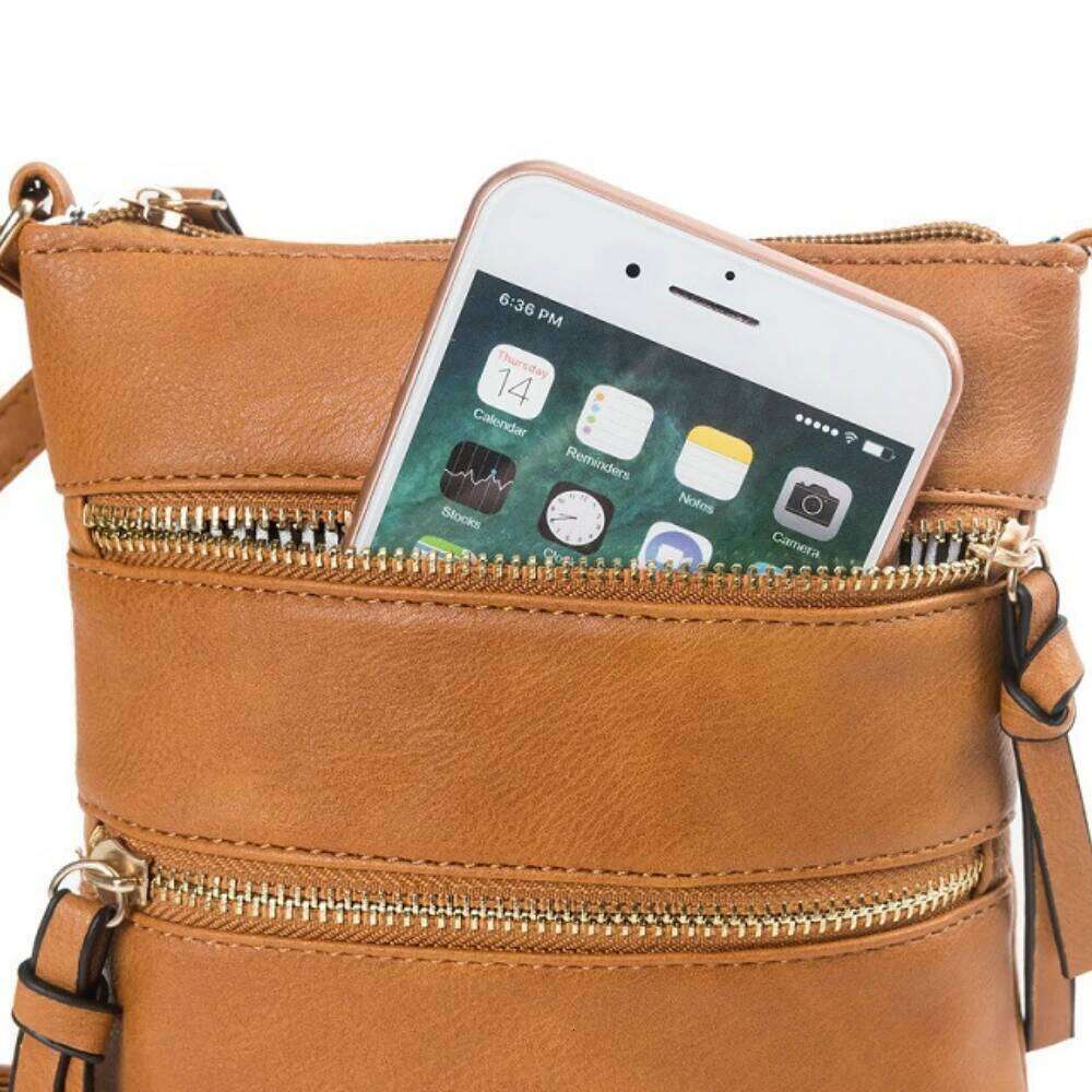 Women PU Leather Shoulder Strap Crossbody Bag Casual Small Handbag Pocket Ladies Designer Zipper Female Messenger Purse 2025