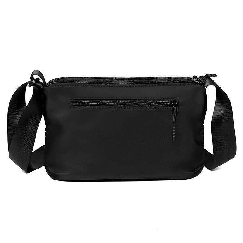 Men's leather cross-body trendy 2025 new nylon student casual shoulder fashionable men's business bag