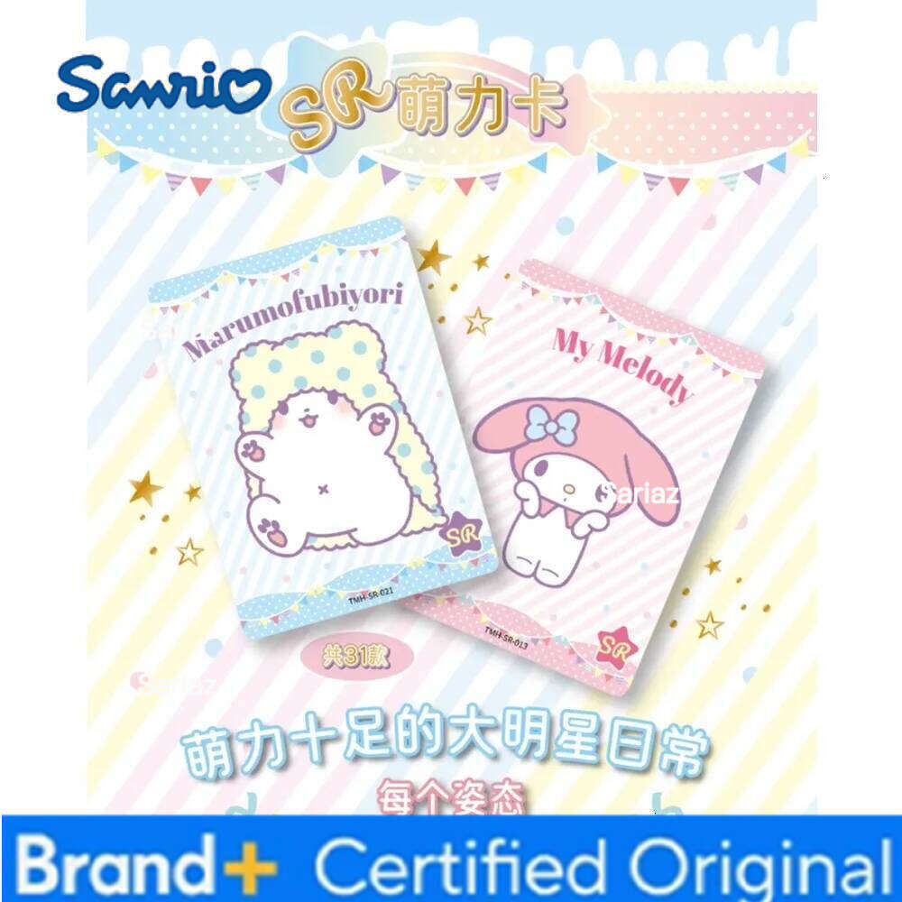 Sanrio New Original VANCARD'S Collection Cute Star Hello Kitty My Melody Rare Card Children's Favorite Treasure Gifts Toys H260130