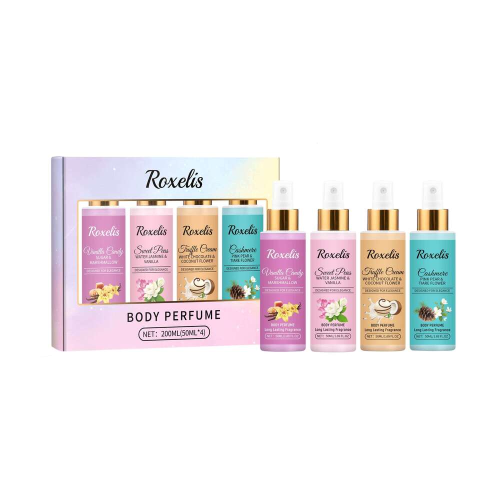 Roxelis Fragrance Spray Daily Long-lasting Fresh Scent Fruity Light Elegant Body Perfume Set S260131