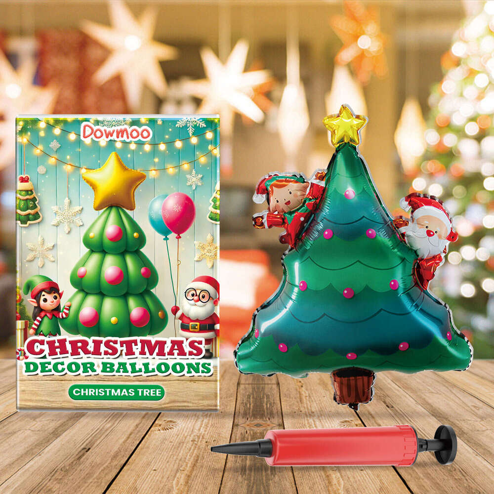 Dowmoo Balloons Balloon Standing Santa Claus Reindeer Christmas Tree Event Atmosphere Decoration S260131 fa2