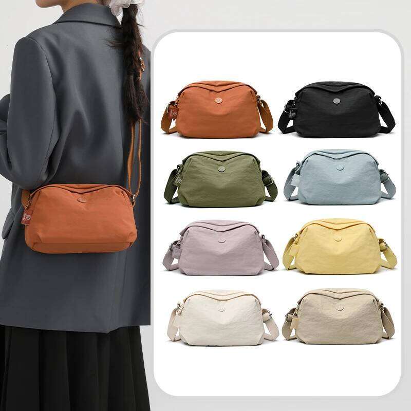 2025 New Jialongshi Fashionable Versatile Women's Single Shoulder Casual and Simple Crossbody Bag, Waterproof Nylon Fab
