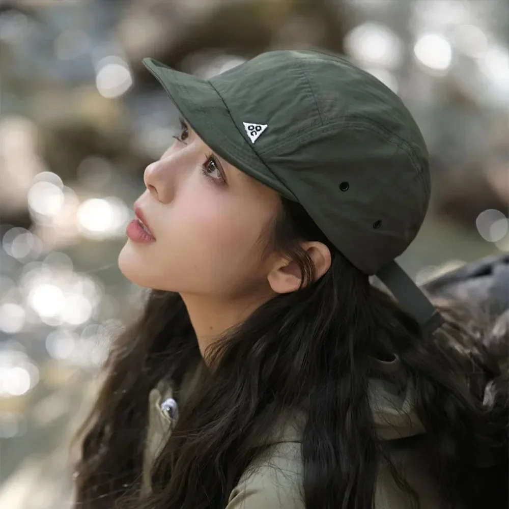 Quick drying duckbill cap womens short brimmed baseball mens and street soft five piece sun hat 260120