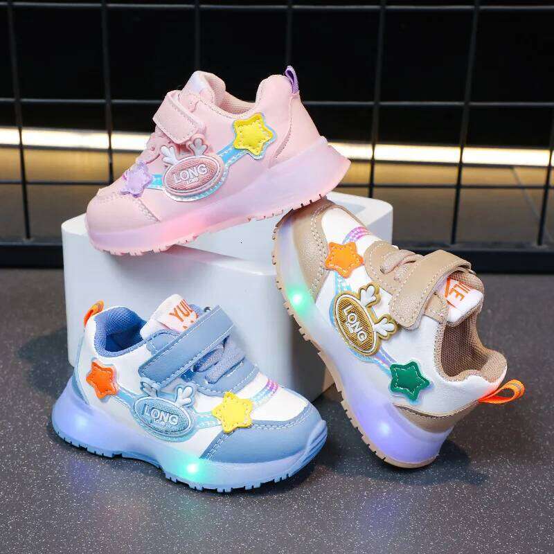 Fashion 25autumn New Light Baby Soft Sole Walking Trend Boy Shoe Allmatch Kid Shoes Anti Slip Girl Sneaker Y260128