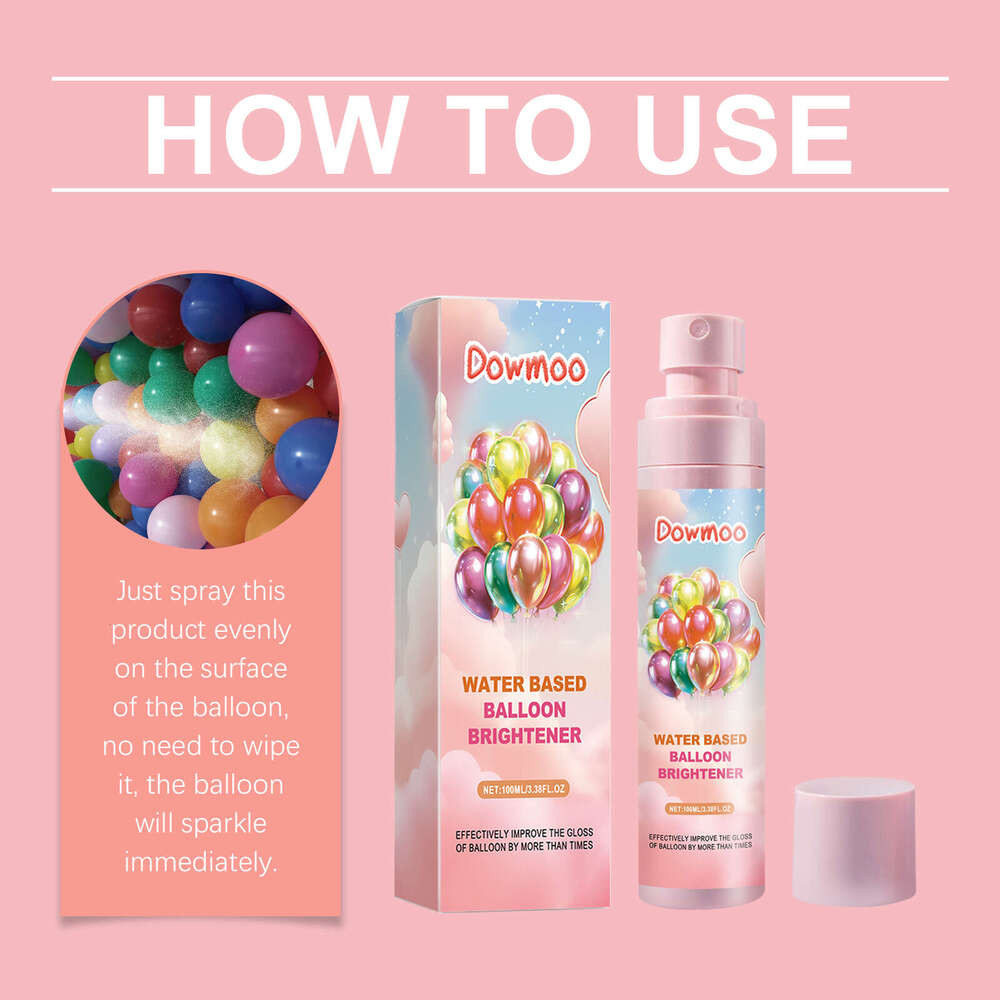 Dowmoo Scene Balloon Decoration Appearance Enhancement Long-lasting Portable Gloss Enhancer S260131