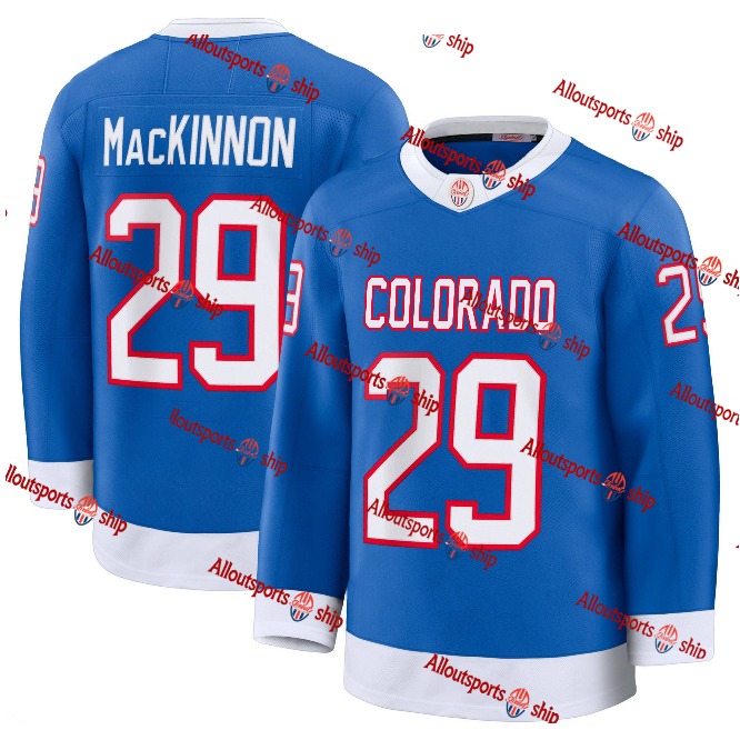 Avalanches Nathan MacKinnon Cale Makar Valeri Nichushkin Gabriel Landeskog Patrick Roy Joe Sakic Martin Necas Brock Nelson Josh Manson Custom Hockey Jersey
