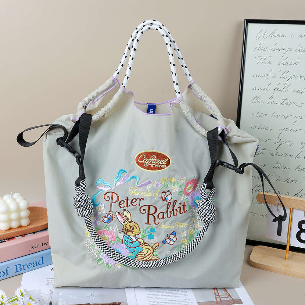 New Shoulder Large Capacity Waterproof Eco-Friendly Shopping Embroidered Crossbody Women's Trendy Tote Bag Evergwish