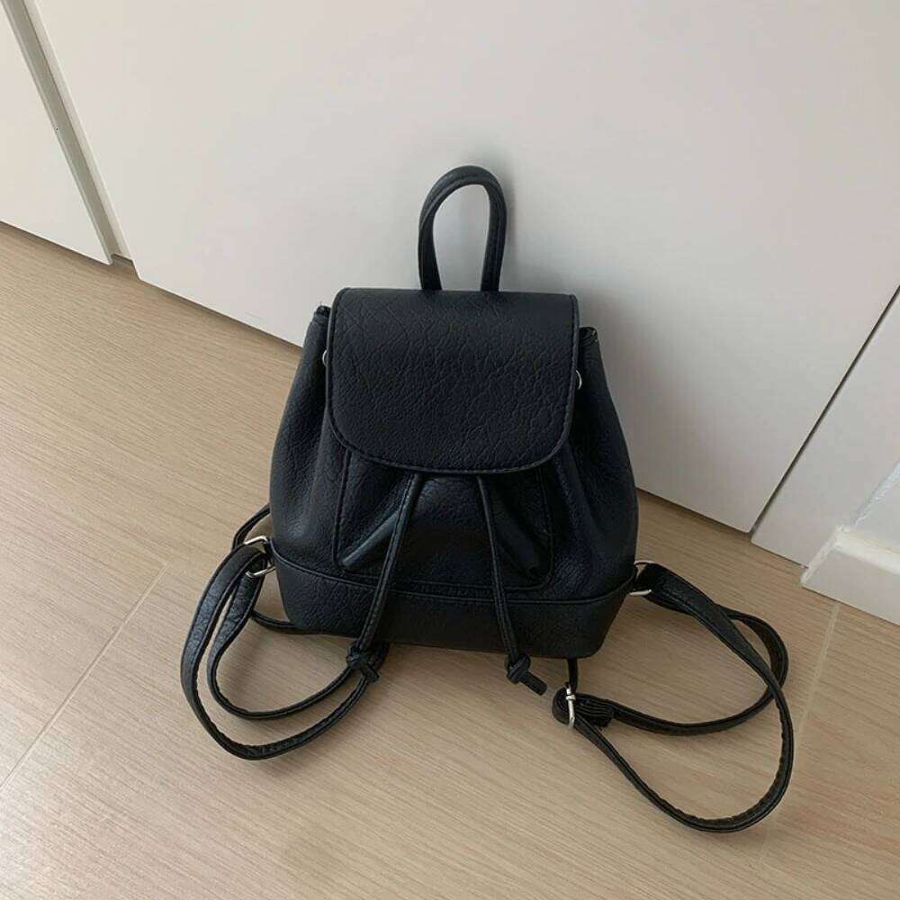 Students Women Travel School Dual Shoulder Bag 2025 New Versatile PU Leather Cute Fashion Backpack for College