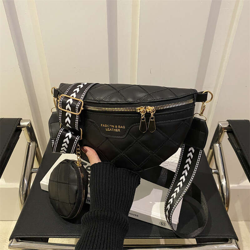 Quilted Autumn Winter New Trendy Fashion Crossbody Chest for Women Popular Stylish Ins Texture Niche Waist Bag