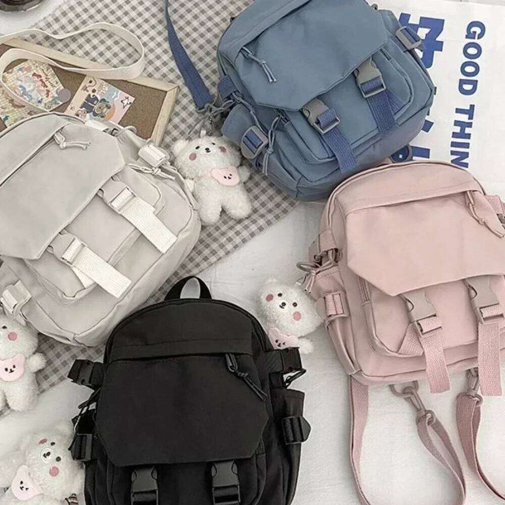 Fashion Kawaii Mini Backpack Women Shoulder Bag for Teenage Girls Multi-Function Small Bagpack Ladies Travle School Backpacks