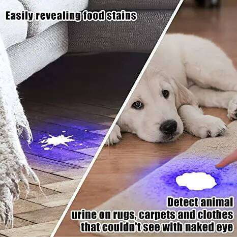 UV Black 395nm Handheld Ultraviolet Flashlight Portable Blacklight Detector Mini Torch Light for Pet Urine H260131