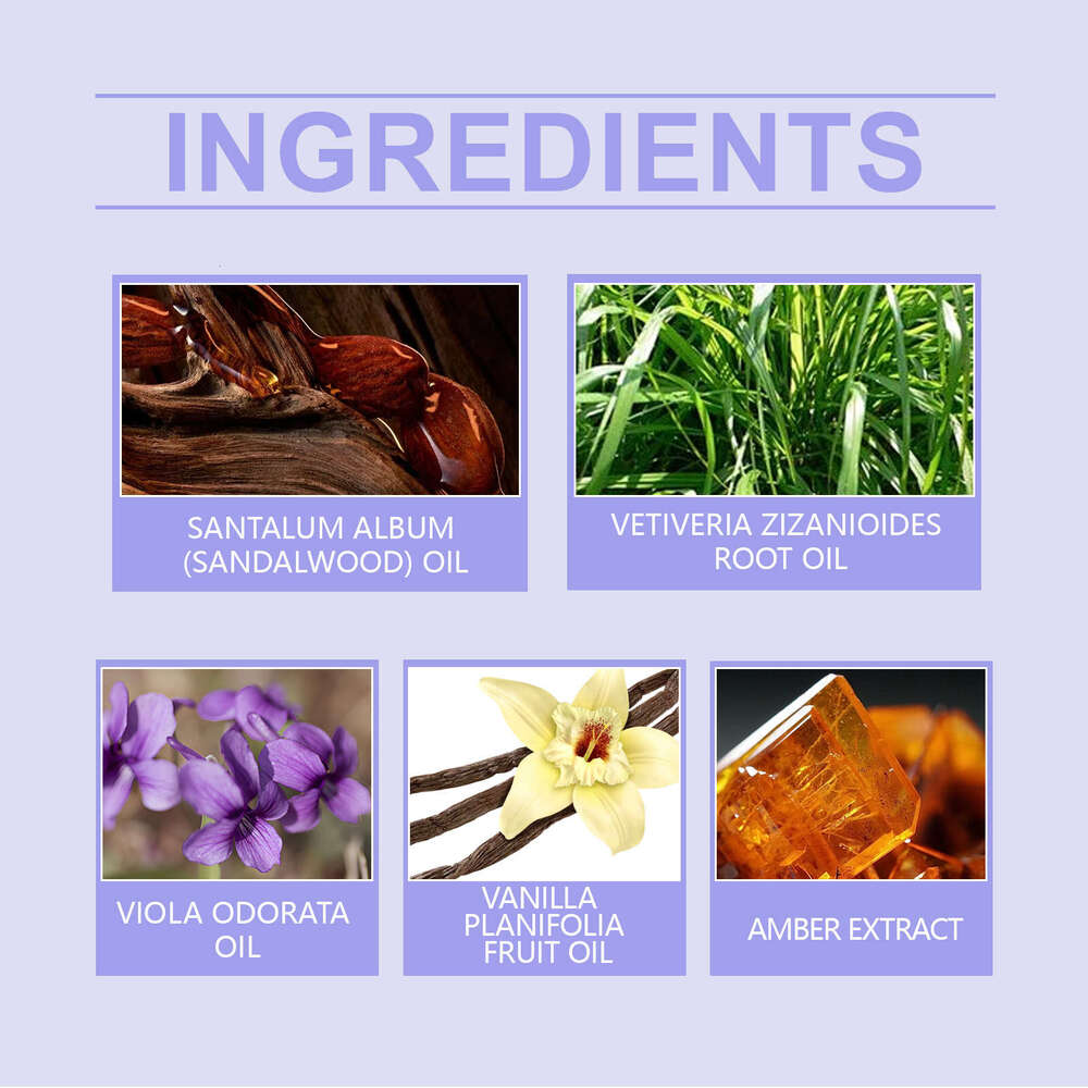 EELHOE Violet Flower Body Perfume Spray Fresh Pleasant Natural Long-lasting Light Elegant Gentle Charming Fragrance S260131