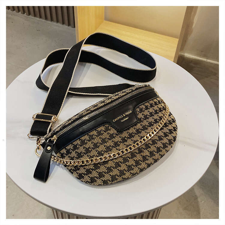 Explosive BBao Leopard Print Chest Single Shoulder for Women 2026 New Trendy Cool Retro Plaid Crossbody Waist Bag Versatile