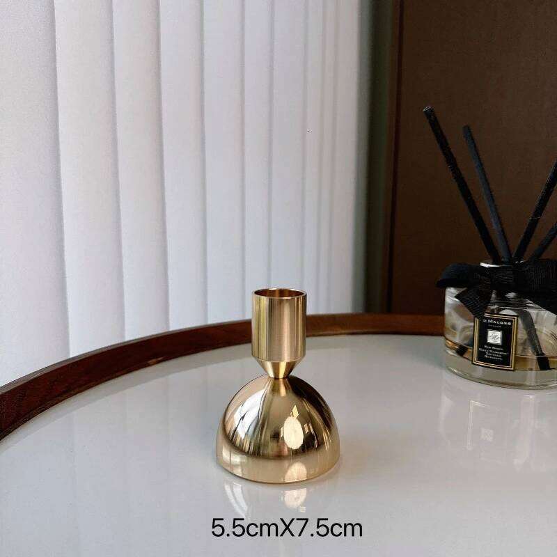 Aluminum Alloy Light Luxury and Simple Candlestick Holders Are Suitable for Romantic Candlelight Dinner Decorations At Home Y260131
