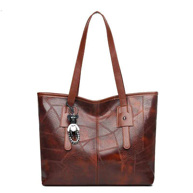 Trendy Women's New Large Capacity Tote Bag with Horizontal Square Zipper Single Shoulder Handbag XJ260130