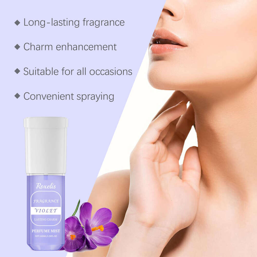 Roxelis Violet Exudes Charm Long-lasting Fragrance Portable Elegant Fresh Niche Body Perfume Spray S260131
