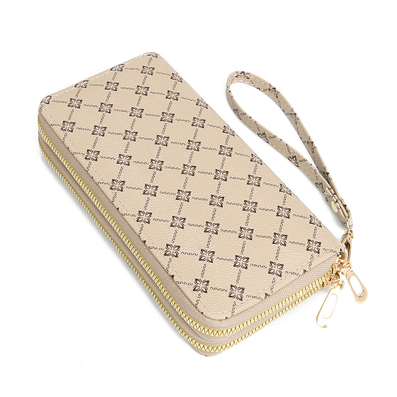 Ladies' Long Wallet New Fashion Double-Layer Zipper Pouch Purse Large Capacity Multi-Card Holder ID Money Clip Wallet Multifunctional Luxury Wall