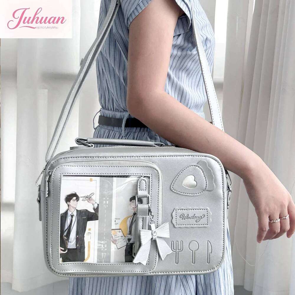 Japanese Original Daily Versatile College Messenger Bag Women's Lolita Transparent Small Food Commuting Two-dimensional Handbag XJ260131