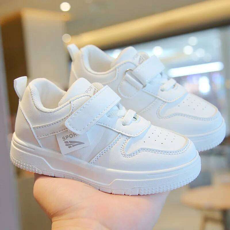 Baby Kid's Spring Autumn New Small White Tenis Sneakers Children Soft Sole Anti Slip Sneaker Toddler Casual Sport Shoes Y260128