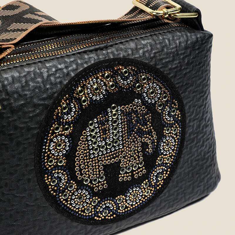 Cross-border autumn new Boston pillow stylish, versatile and fashionable single shoulder bag with Chinese style print - wo
