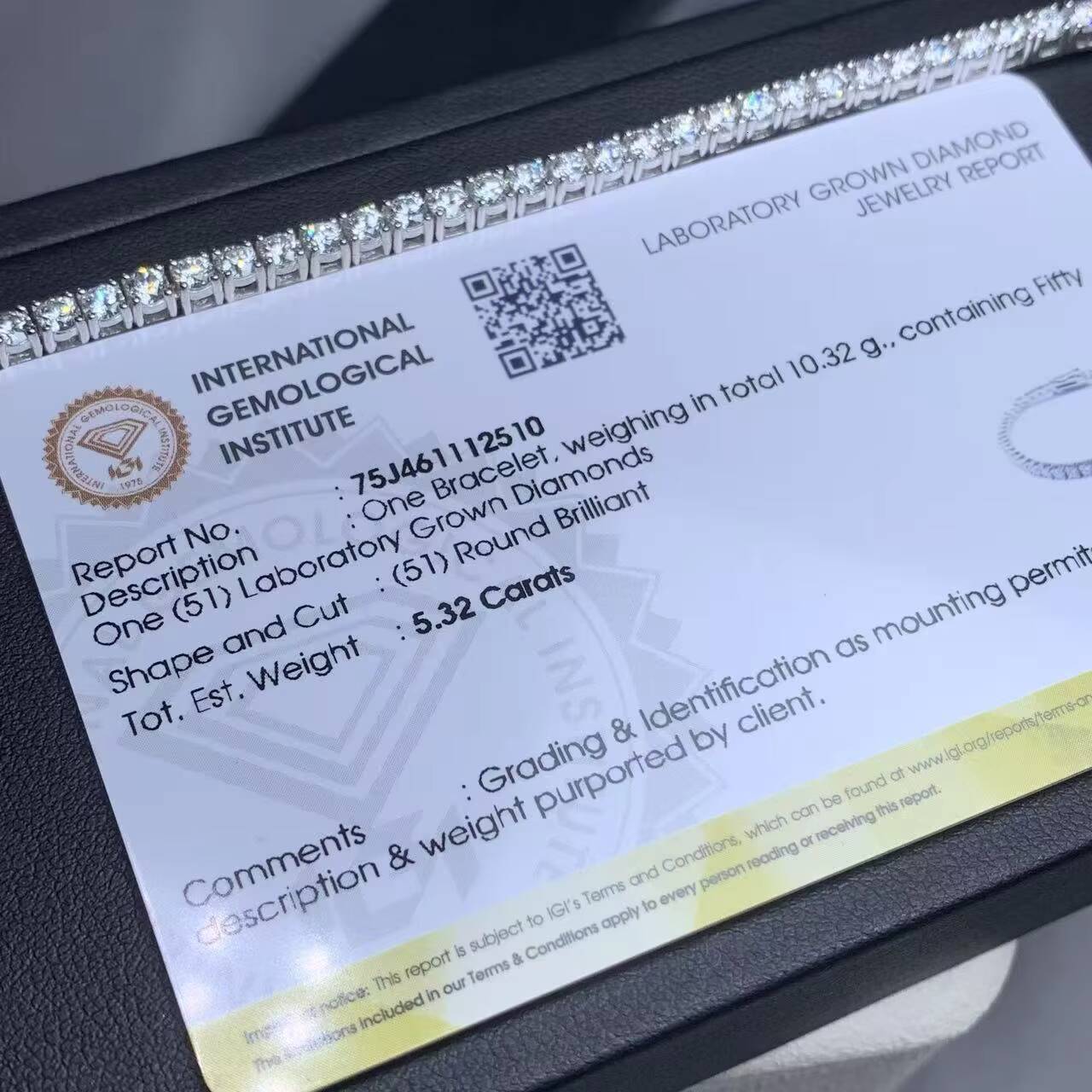 IGI Certified Lab Grown Diamond Tennis Bracelet Chain 925 Silver 10K 14K Solid Gold Diamond Tennis Necklace Women for Wedding