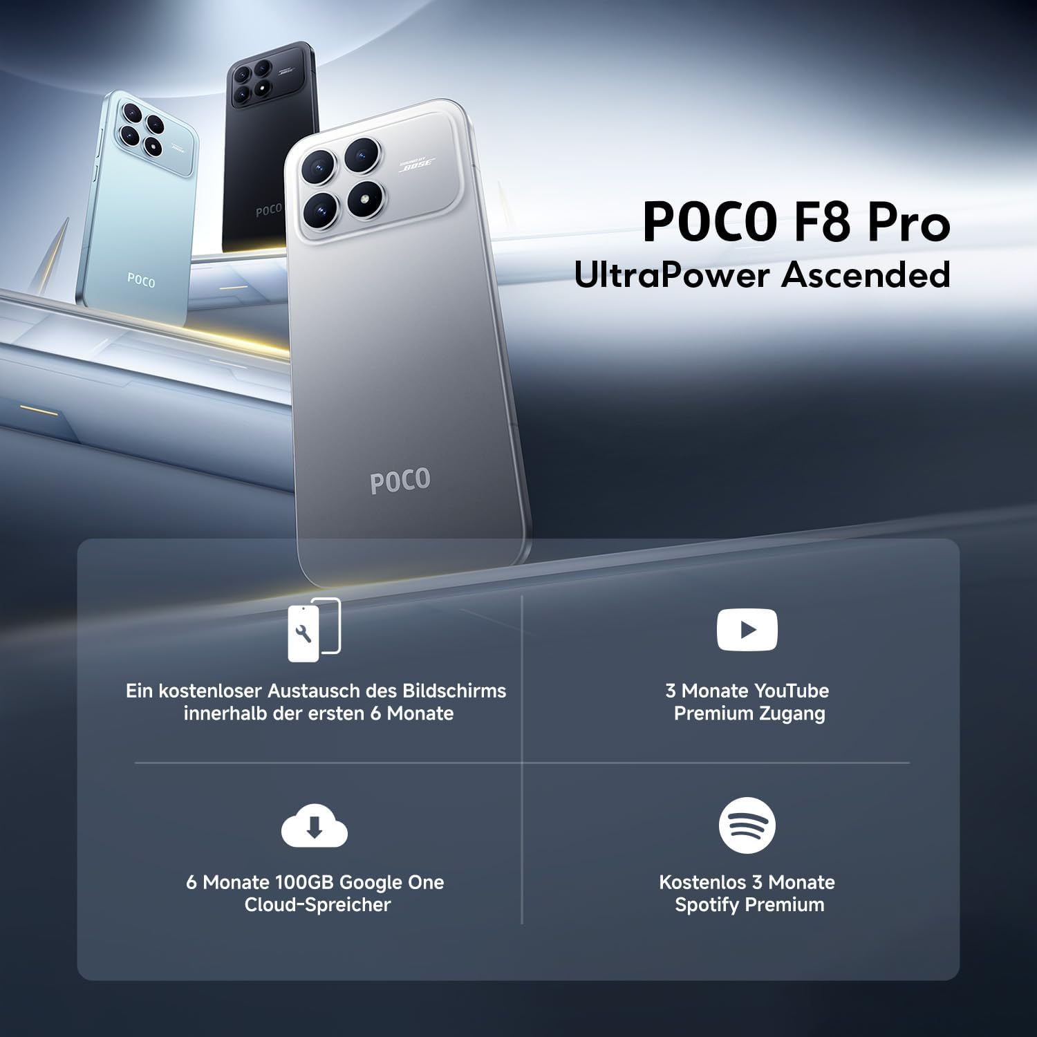 POCO F8 Pro 5G 12+256GB / 12+512GB Smartphone 6.59 inches Android 16 HyperOS 3 BT5.4 Octa-core Quad Camera 50 MP+50 MP+8 MP+20 MP 1156 x 2510 pixels
