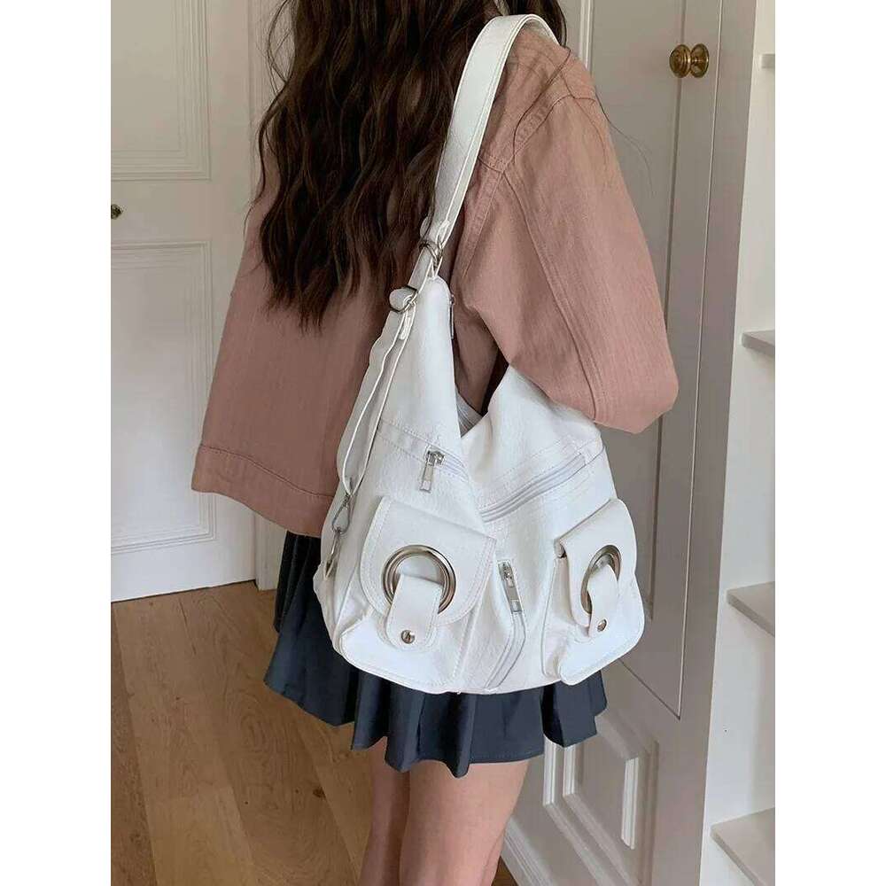 Vintage Women's Underarm Leather Multifunctional Shoulder Bag Fashion Ladies Backpack Waterproof Wearable Square Backpacks