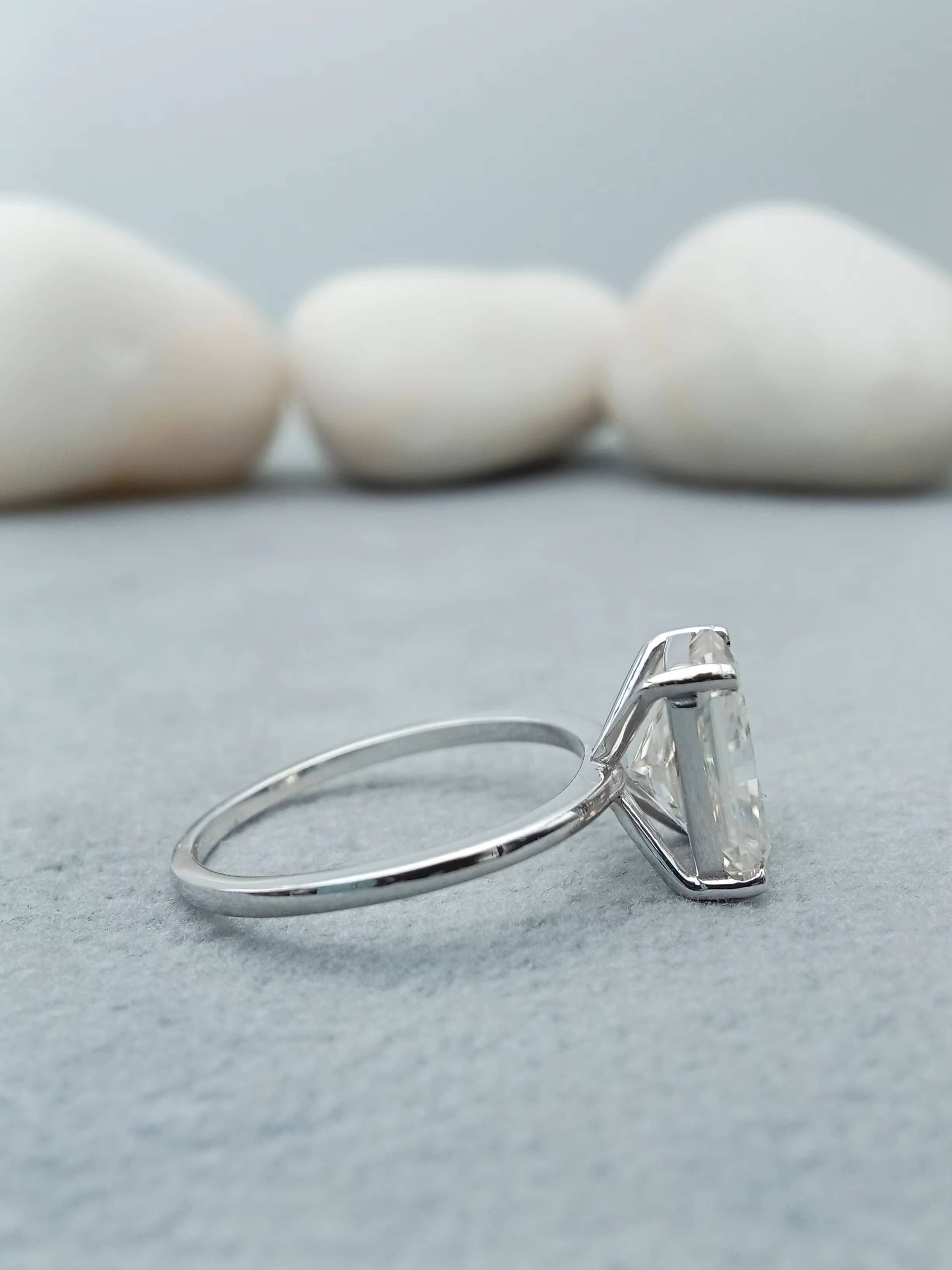 Womens Classic Engagement Wedding Ring 2ct Asscher Cut VVS Lab Grown 14k/18k Gold GIA/IGI Certified Fine Jewelry