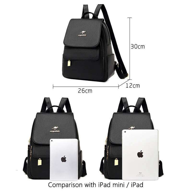 Women Large Capacity Backpack High Quality Leather Female Vintage Bag School Bags Travel Bagpack Ladies Bookbag Rucksack Purses