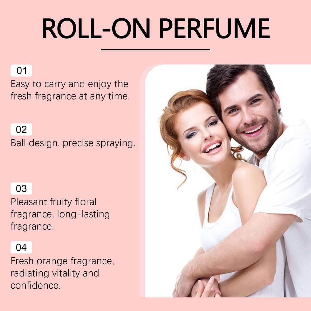 Roxelis Orange Roll-On Natural Long-Lasting Fragrance Refreshing Mild Daily Couple Dating Portable Perfume S260131