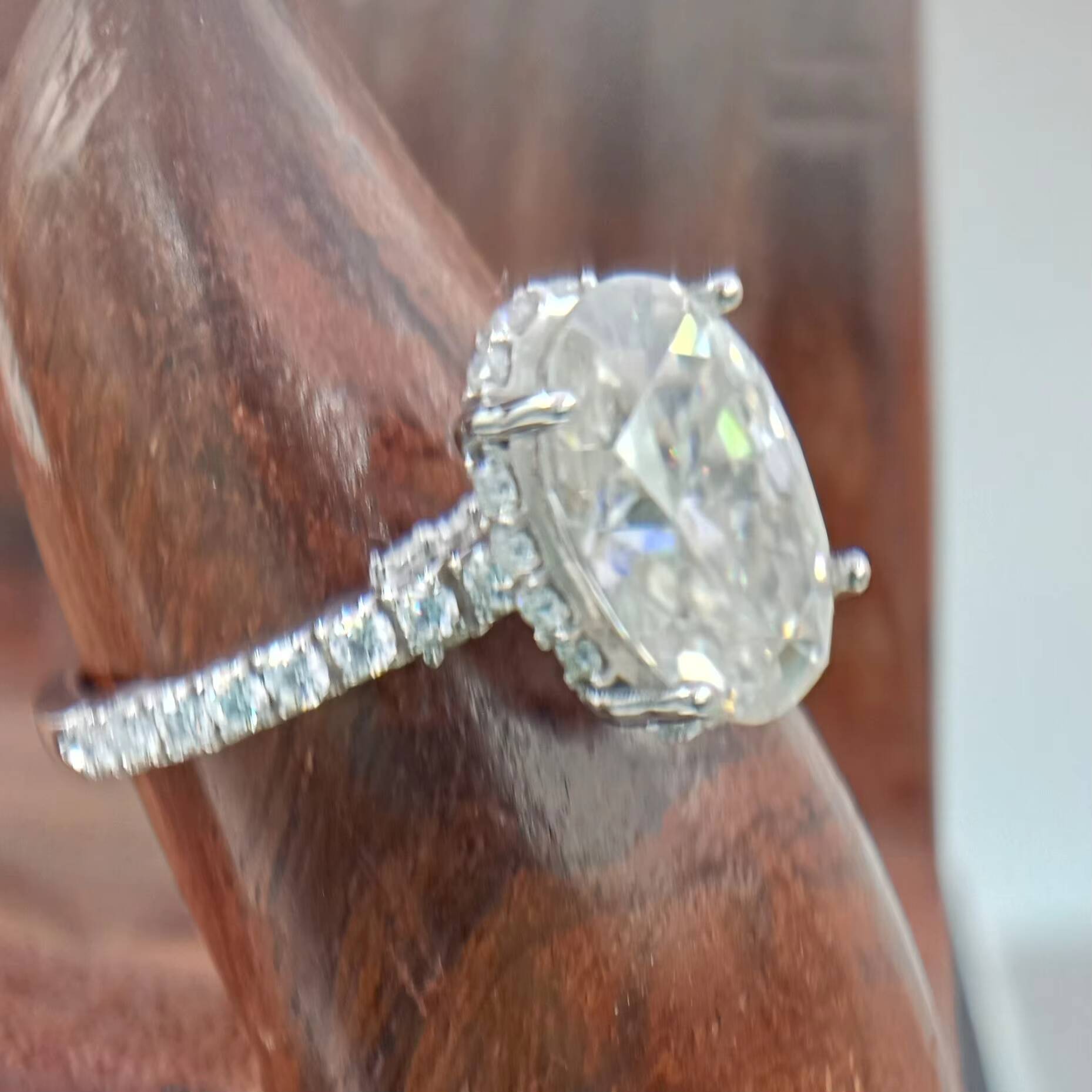 Engagement Classic Wedding Ring Womens Fine Solitaire VVS Lab Grown Filled 2ct Cut Diamond 14k 18k Gold for IGI Certified